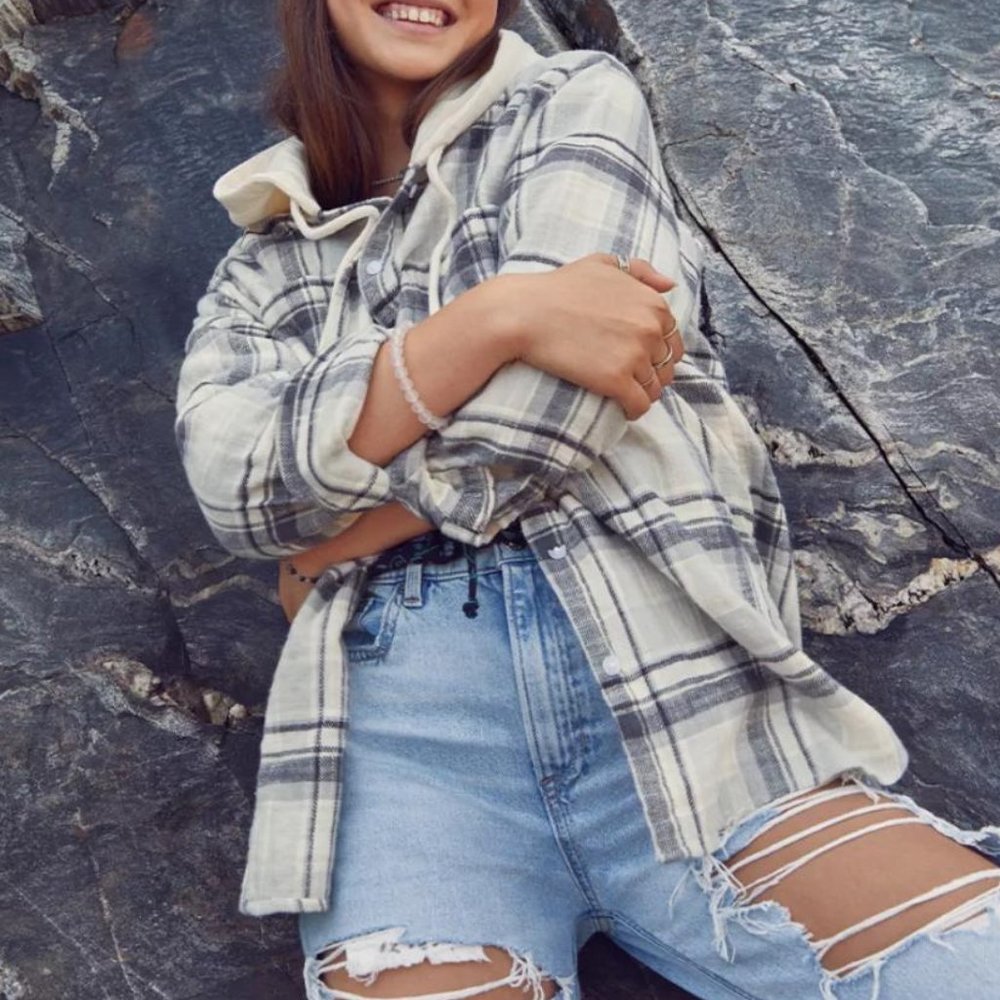 AE Oversized Hoodie Flannel